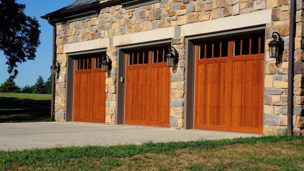 CHI Wood Garage Doors. Beautiful!