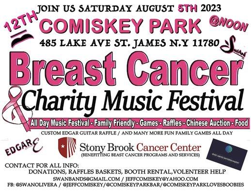 Sat. August 5th,2023 
 12 Years Strong, with the support from family, staff, friends and community for Stony Brook Cancer Center.