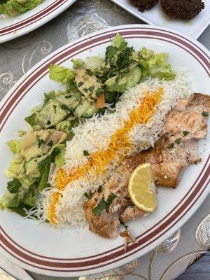 Salmon kebab