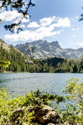 Sierra buttes from the sardine lake resort property