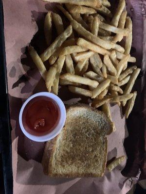 Grilled cheese and fries