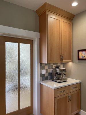 coffee nook in kitchen