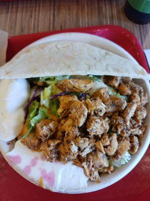 Chicken shawarma bowl