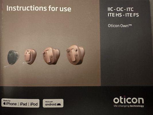 My tiny Beige color hearing aids 2nd from left.   2024