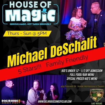 House of Magic's 5 Star, Family Friendly Comedy & Magic Show