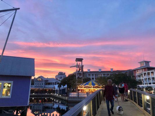 Baytowne during sunset