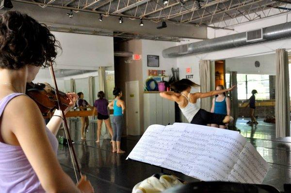 The professional company in rehearsal. Rehearsals are open for students to observe.