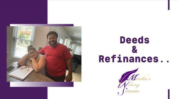 Another lovely couple taking care their home refinancing documents! Thank you for allowing us to take care of all your notary needs.