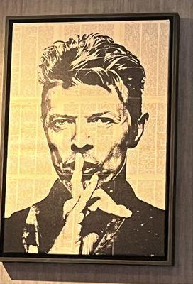 1 of many cool art work in this place. David Bowie