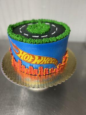 Hot wheels cake