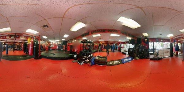 360° photo of inside the gym.