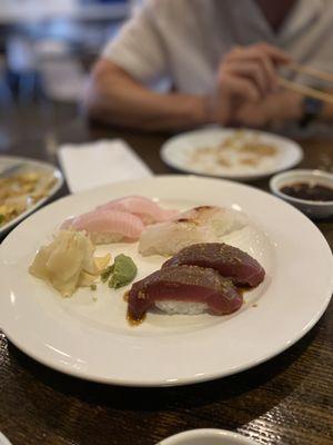 Yellowtail Belly, Snapper, Bluefin Tuna