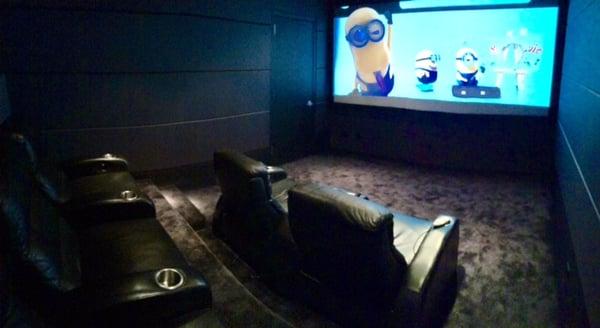 Stop by and check out our showroom home theater designed by Theo Kalomirakis, a D-Box motion simulated 4K theater.