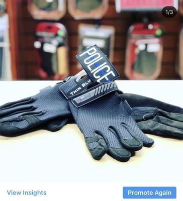 Thin Blue Line gloves