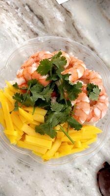 Poke Poke Your Bowl with 2 Protein  Double shrimp  Mano  Cilantro  White rice