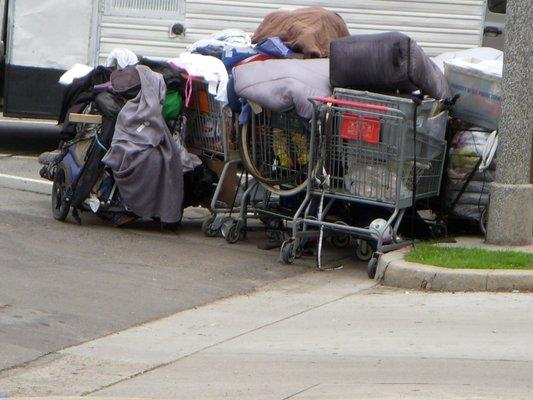 Homeless mentally ill, severely drug addicted people with diseases like Hepatitis-C loiter in our neighborhoods smoking METH !!!