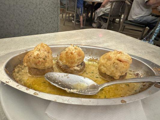 Stuffed Mushrooms with crabmeat