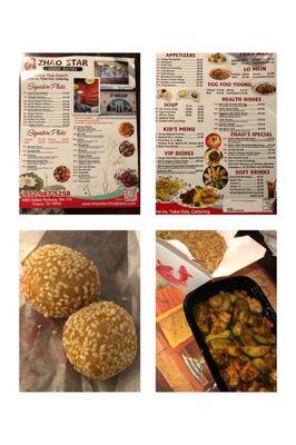 Insanely delicious sesame balls came free with our meals! I had the oh so tasty cashew chicken!