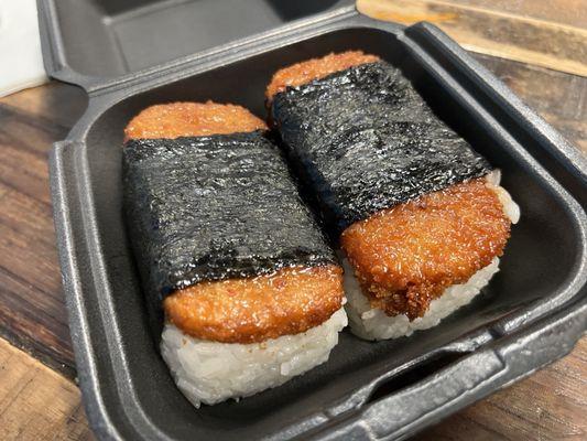 Crispy spam musubi