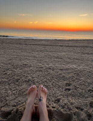 White beach pedi.