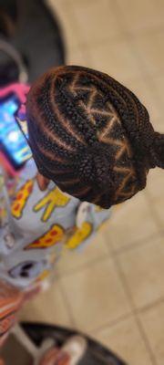 Children natural braid style