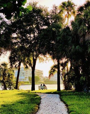 "Sunrise, the most precious gold to be found on Earth." Moi fave park bench. Sunset Park, St Pete Beach.