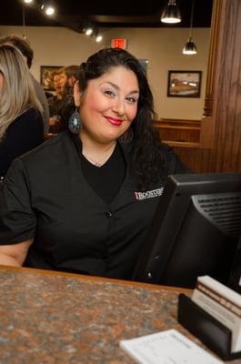 Book a straight razor shave today! This is Pegah, one of our amazing barbers!