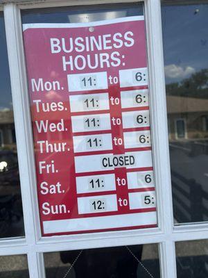 Business Hours