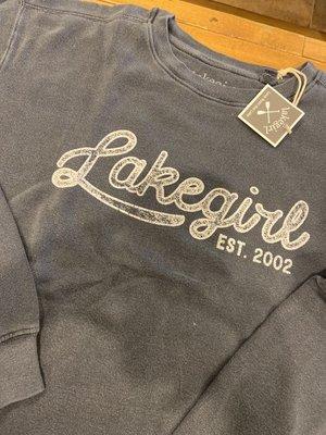 Lakegirl gear is here - sweatshirts, tops and loungewear great for all season