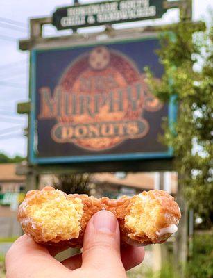 Glazed sour cream donut