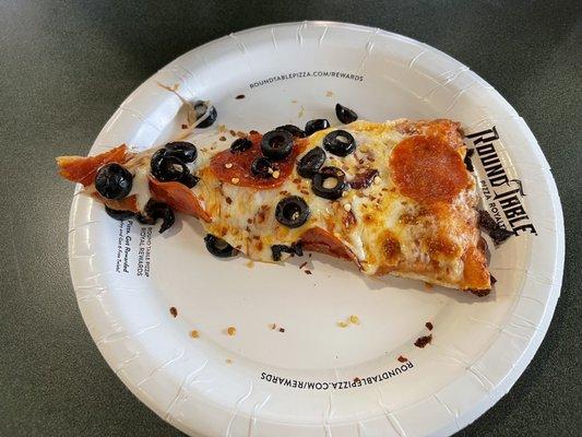 Pepperoni with black olives