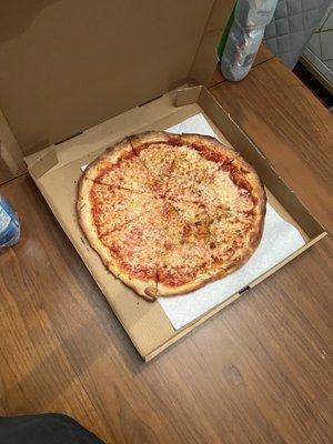 Extremely small "large" pizza