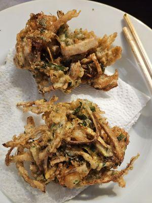 Toshi's specia Tempura fried  Seafood Kaki Agè (kah kee ah gheh)