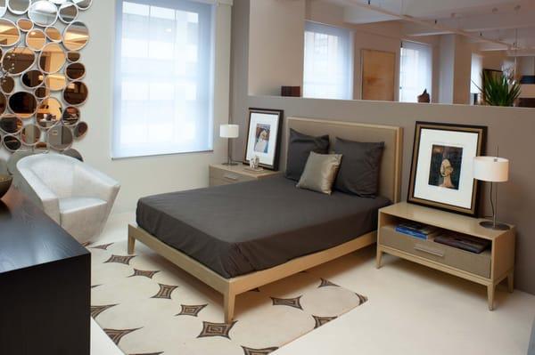 NYC Showroom Featuring our Cassidy Bedroom.