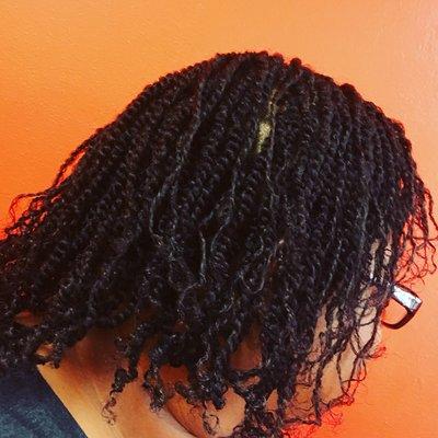 Two strand twists.