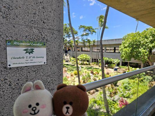 Also known as Clarabelle "C.B." Ho Lansing (1930 - 1988) Memorial Garden. She was a Flight Attendant with Aloha Airlines for 37 years!