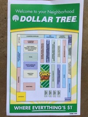 This Dollar Tree even has a map!