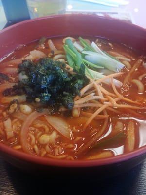 Spicy seafood ramen