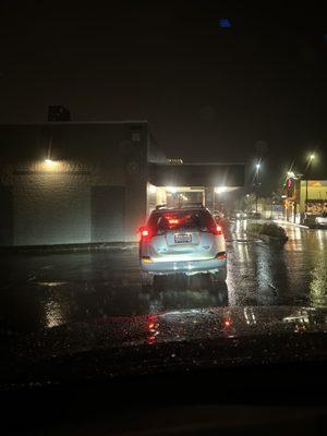 Drive through line at Walgreens