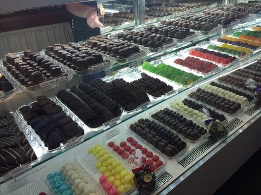 Display of candy and chocolates