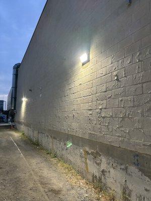 Installed building wall LED Sconce