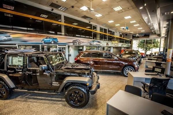 Visit our new Jeep showroom to browse our inventory of brand new vehicles and to discuss our current Jeep lease deals.