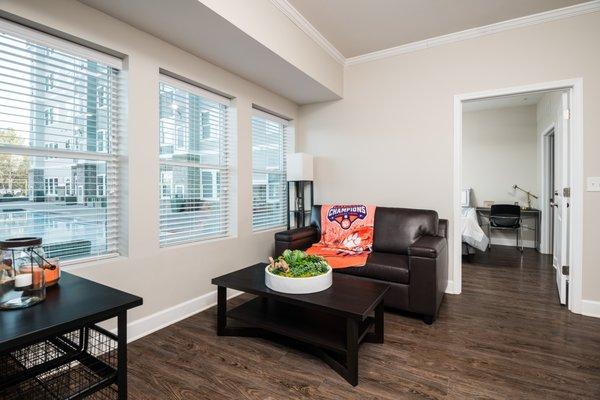 2-bedroom, 2-bathroom Living Room