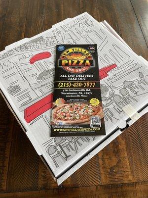 First time takeout order from New Village Pizza