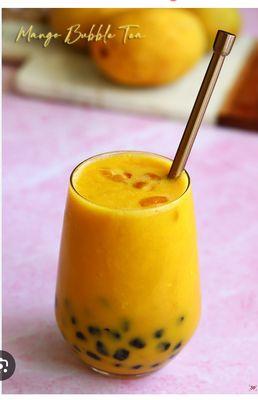 Mango milk tea