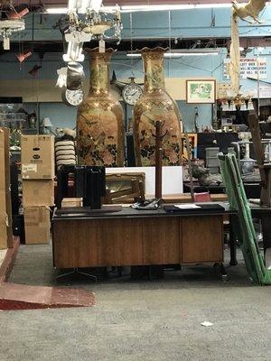 Large oriental vases