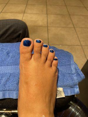 Pedicure with Cat Eyes color 07