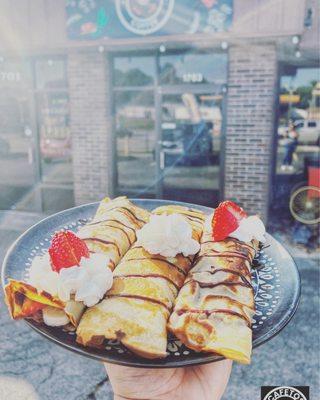 Homemade crepes