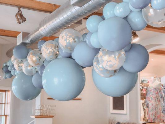 Balloon installation for Sweet Melissa's Grand Opening in Beach Haven