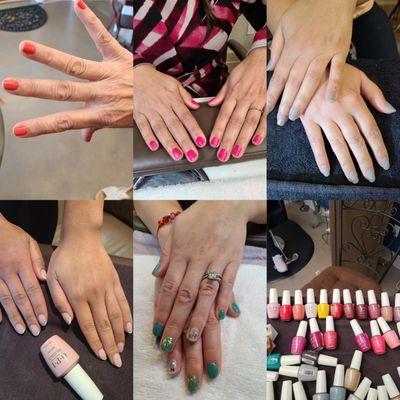 Exclusive nail services manicure and pedicure available